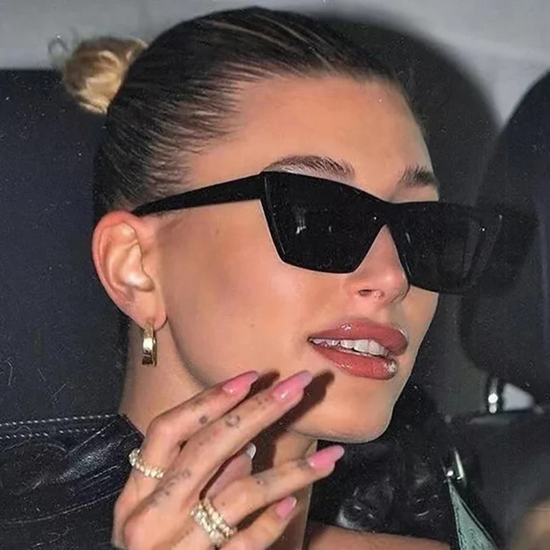 Sunglasses Cat Eye - Luksusowe czarne okulary przeciwsłoneczne w stylu
