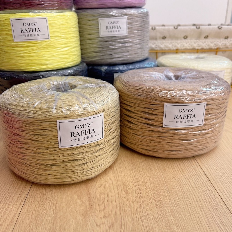 Crochet Bag Raffia - 250 g/szt. Cienka płaska przędza rafia