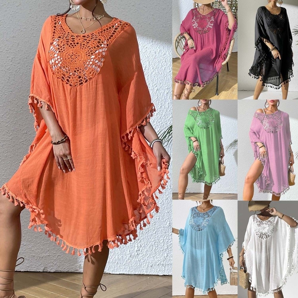 Kwadratowy Dekolt Letnia Ochro – Cover Up Kaftan recenzja i cena