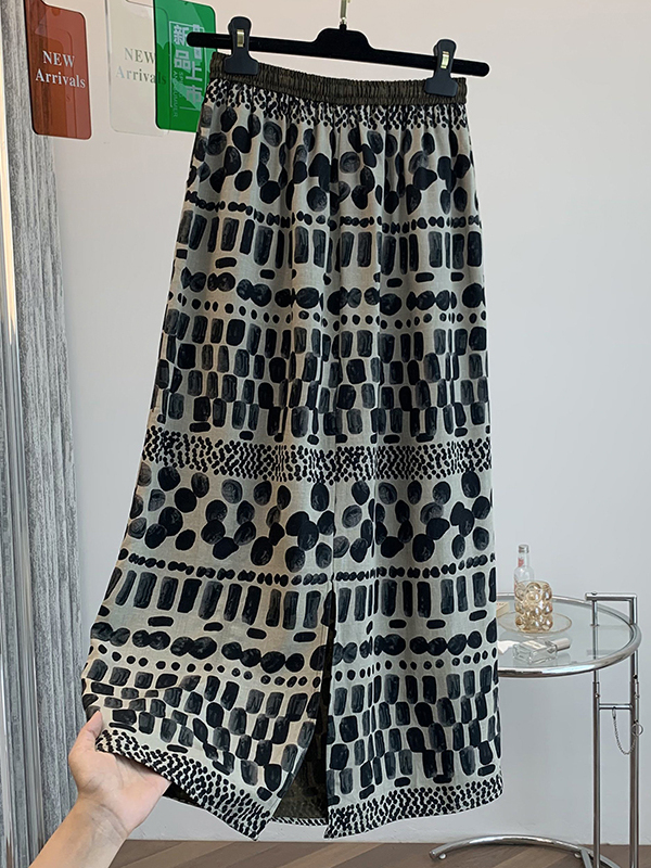 Damska letnia spódnica midi w  – Midi Skirt Floral recenzja i cena