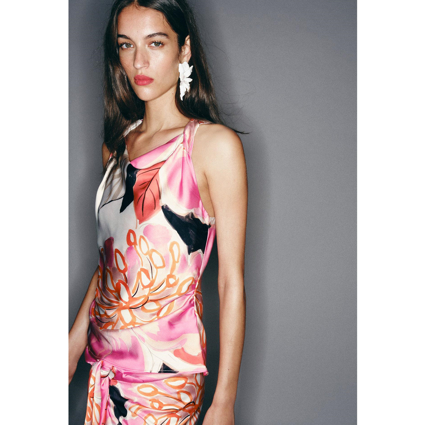 Spódnica midi z wysokim stanem – Midi Skirt Floral recenzja i cena