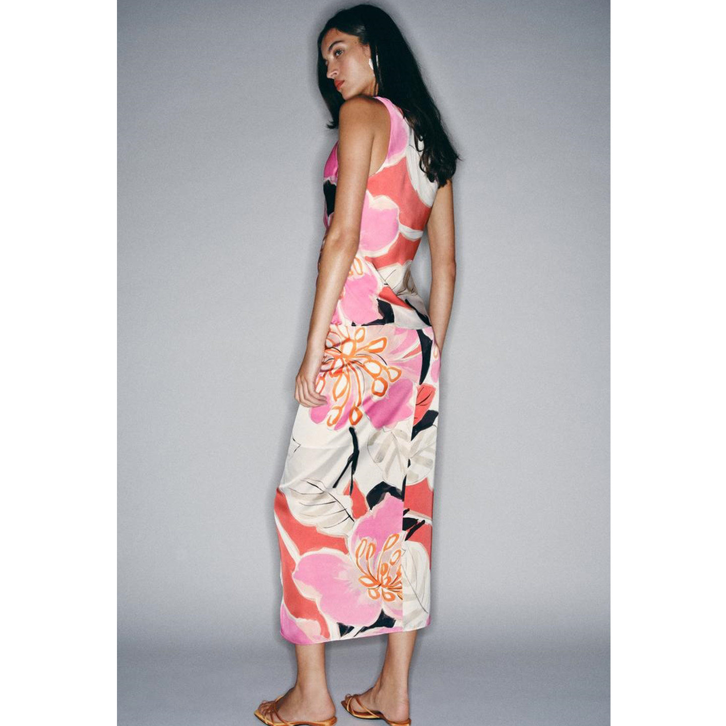 Spódnica midi z wysokim stanem – Midi Skirt Floral recenzja i cena